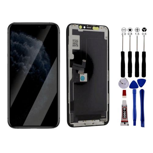 Ecran Complet Iphone 11 Pro Lcd Vitre Tactile Compatible Châssis Kit Outils - Lcd / Noir / Avec Kit Outils