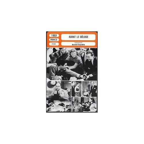 Fiche Monsieur Cinema Avant Le Déluge