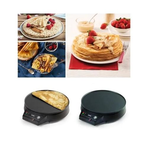Crêpière Electrique 29cm 1000 W Antiadhésif 5 Fonctions 2 Voyants Fond antidérapant Haute qualité