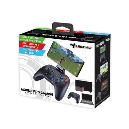 Sa5558 - Subsonic - Manette Bluetooth Sans Fil Avec Vibrations, Gyroscope, Boutons Arrière Pour Android, Nintendo Switch Et Pc