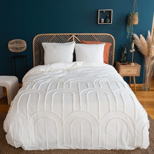 Parure De Lit Motif Arches Rétro Tufté 240 X 220cm