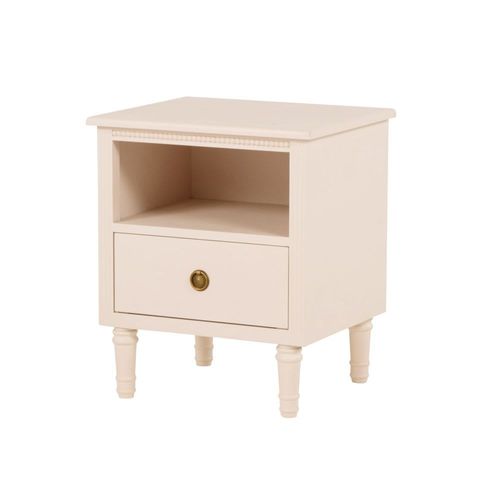 Table De Chevet 1 Tiroir Beige Rosé