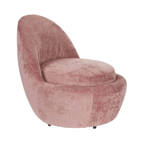 Fauteuil En Velours - Rose