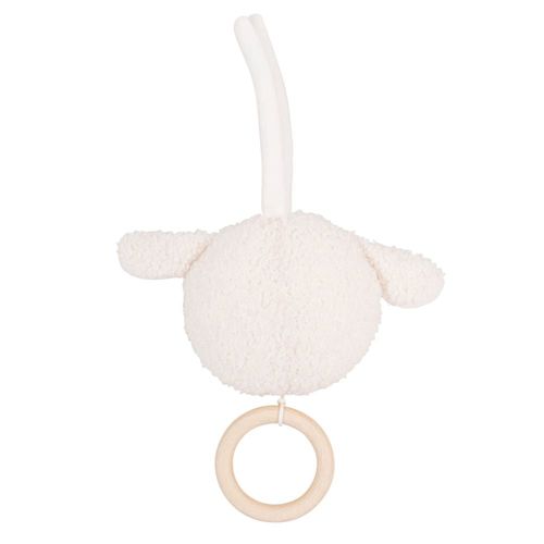 Peluche musicale mouton bouclettes écrues