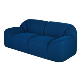 Canapé 2 Places En Tissu Mailles 3d Coloris Bleu