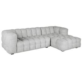 Canapé Nuage D'angle Droit 4/5 Places Gris Clair Chiné