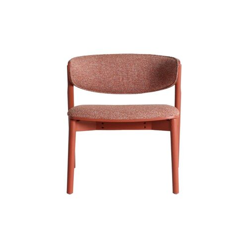 Chaise en bois de frêne corail 70x71x84 cm - lot de 2