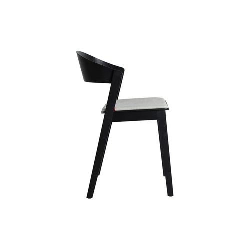 Chaise En Bois De Hêtre Noir 54x50x76 Cm - Lot De 2