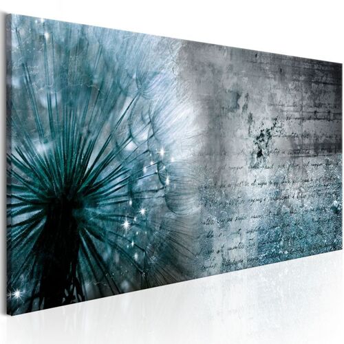 Tableau Imprimé "Blue Dandelion" 45 x 135 cm