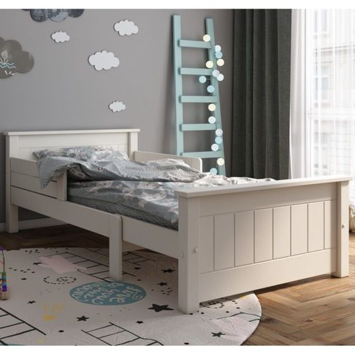 Lit Évolutif En Pin Blanc 90x140-200