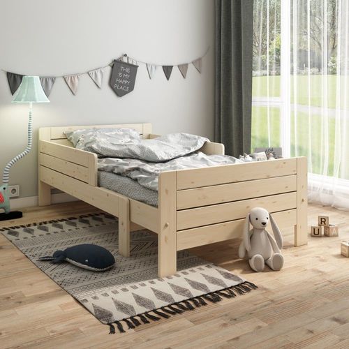 Lit Évolutif En Pin Coloris Naturel 90x140-200