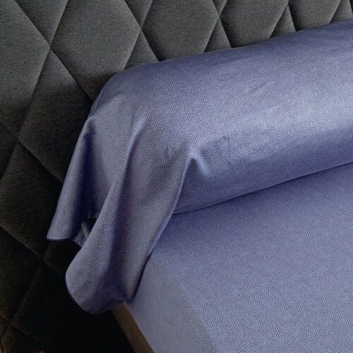 Taie De Traversin Satin Bleu Clair 43x210 Cm