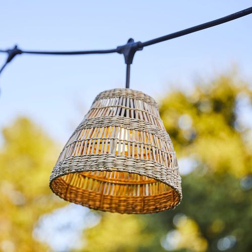 Guirlande Lumineuse Raccordable Herbe Marine Beige 6m