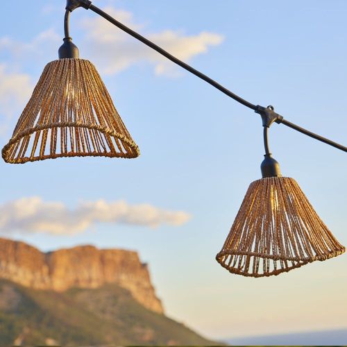 Guirlande Lumineuse Corde Beige 6m