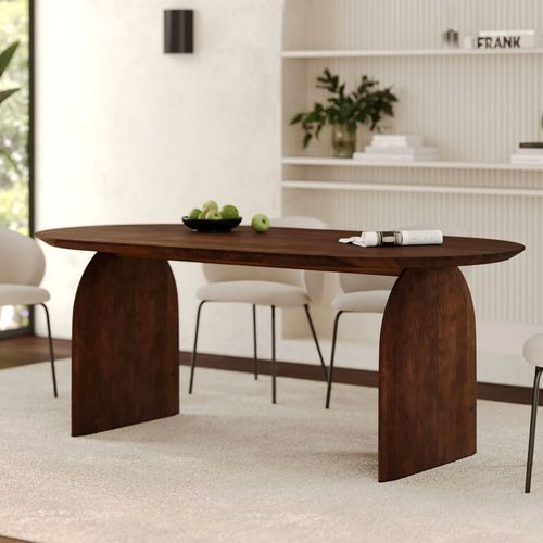 Table Ovale En Bois De Manguier Massif 6 Places