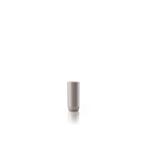 Pot à brosse à dents haut brillant en plastique taupe