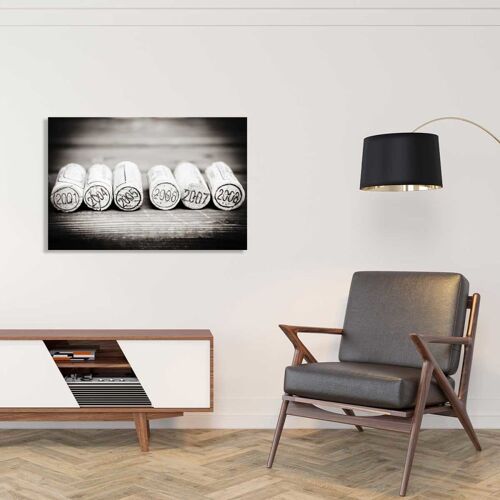 Tableau bouchons en liège toile imprimée 120x80 cm