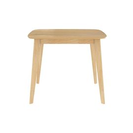 Table Carrée 4 Personnes En Bois Clair Naturel 90 Cm