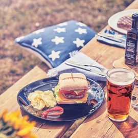 Assiette À Steak Noire 30x26cm
