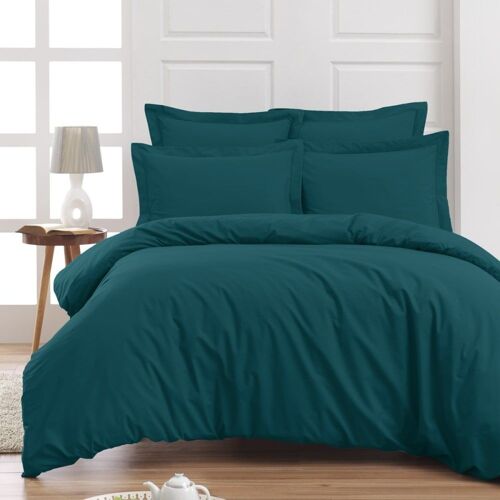 Taie De Traversin En Percale Petrol 45x185 Cm