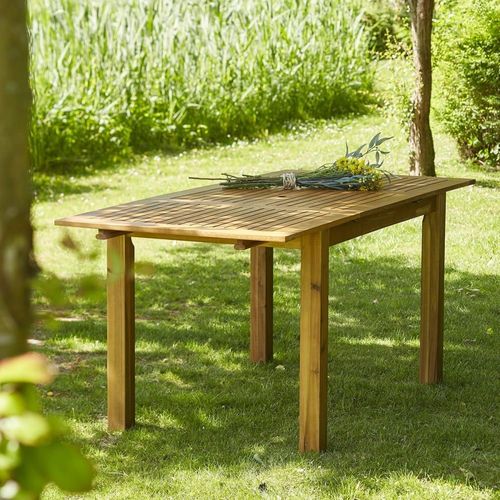 Table De Jardin En Acacia Massif Extensible 6 Pers.