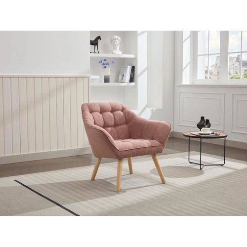 Fauteuil Droit Rose