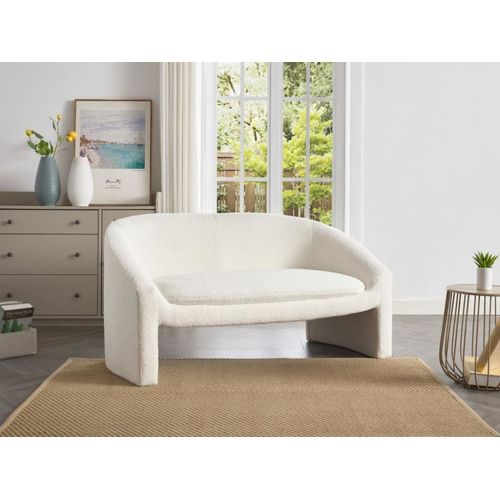 Canapé Fixe 2 Places Blanc