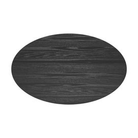 Table Ovale 6 Personnes En Bois Noir 150 Cm