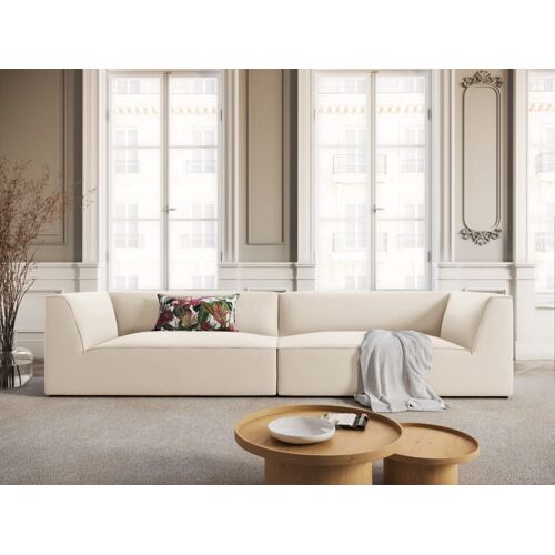 Canapé 4 places en Velours Beige