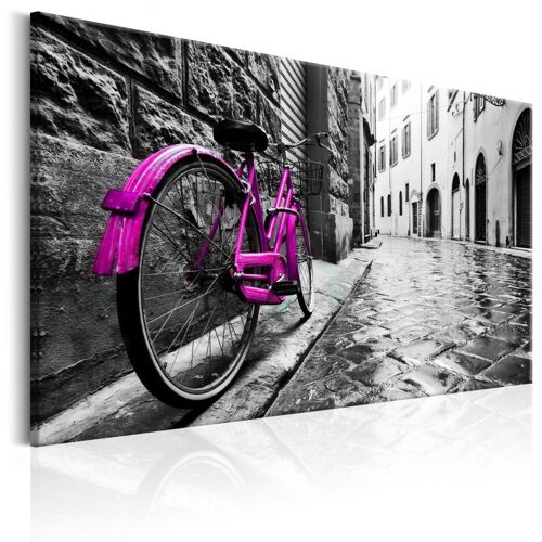 Tableau Imprimé "Vintage Pink Bike" 40 x 60 cm
