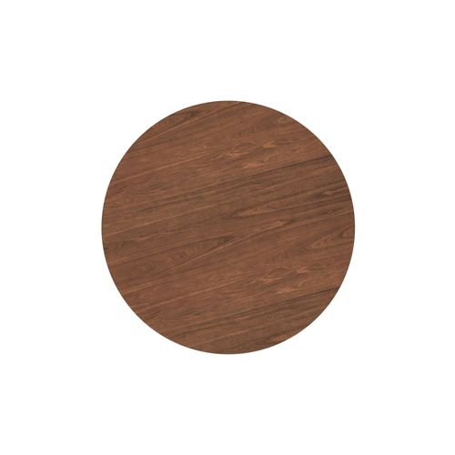 Table Ronde 4 Personnes En Bois Foncé D100 Cm