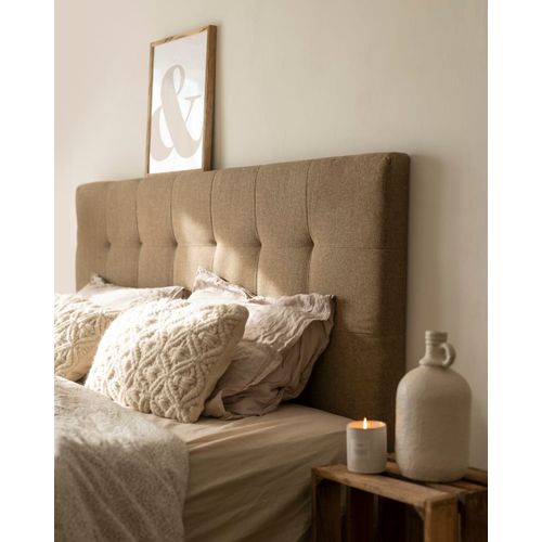 Tête De Lit Polyester Capitonnée Marron 160x80cm