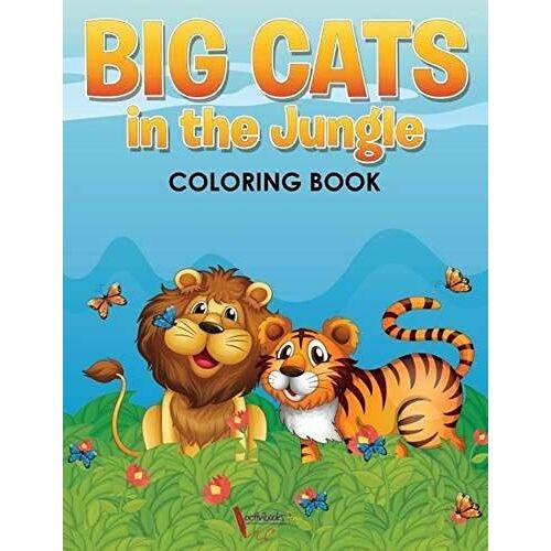 Big Cats In The Jungle Coloring Book
