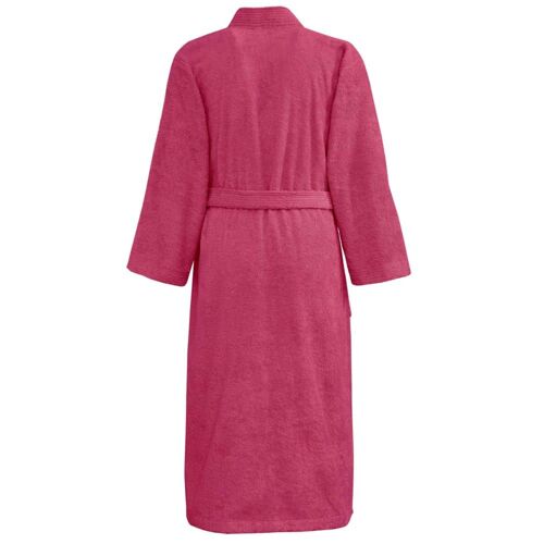 Peignoir Col Kimono En Coton Rose Indien L