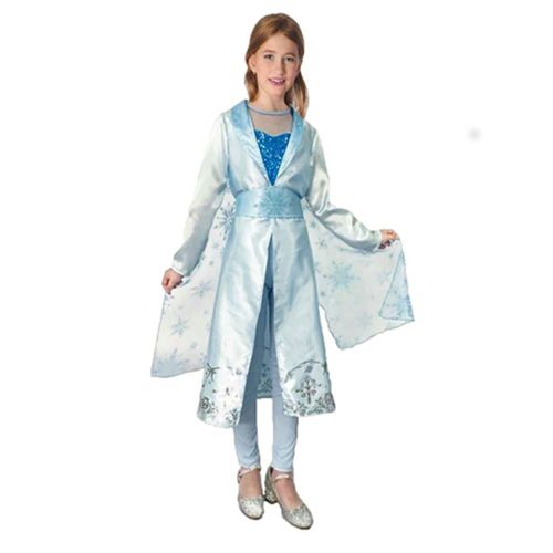 Déguisement Princesse Bleue Grand Nord Fille - Taille: M 7-9 Ans (120-130 Cm)