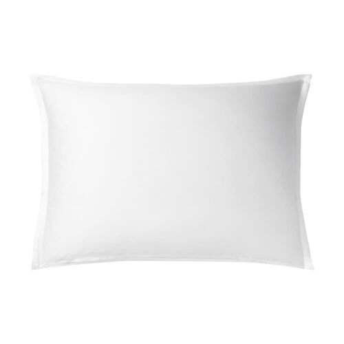 Taie D'oreiller En Satin De Coton Bio Blanc 50x75