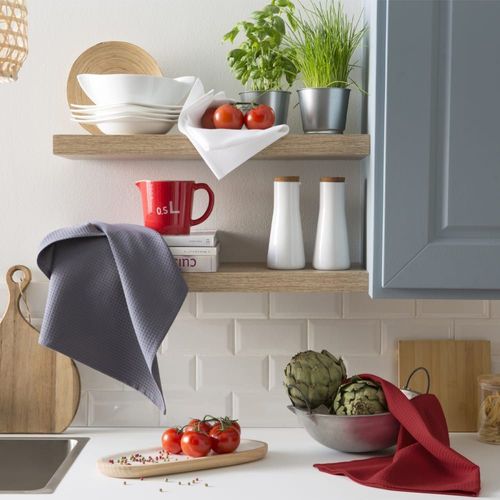 Torchon En Coton Rouge 50x75