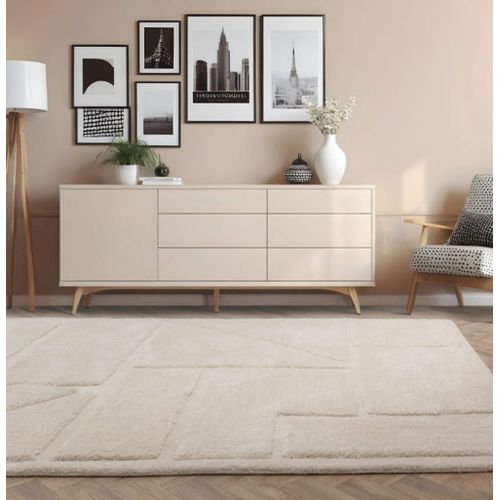 Tapis De Salon Moderne Beige 200x290 Cm