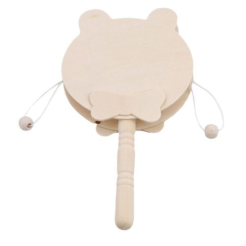 Jouet En Bois De Dessin Animé Pour Bébé Et Enfant, Hochet Traditionnel Chinois, Tambour Tournant, Jouets Amusants, Clochette À Main, Musique, Poussette, Jouet Confortable, Cadeau