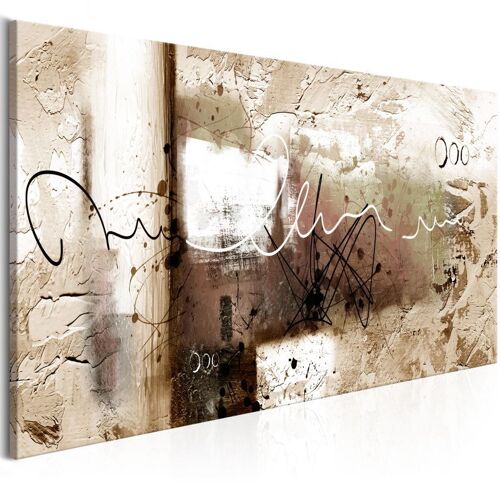 Tableau Imprimé "Hammer Beige Narrow" 45 x 135 cm