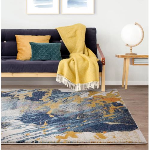 Tapis Tissé Plat Moderne Multicolore 080x150 Cm