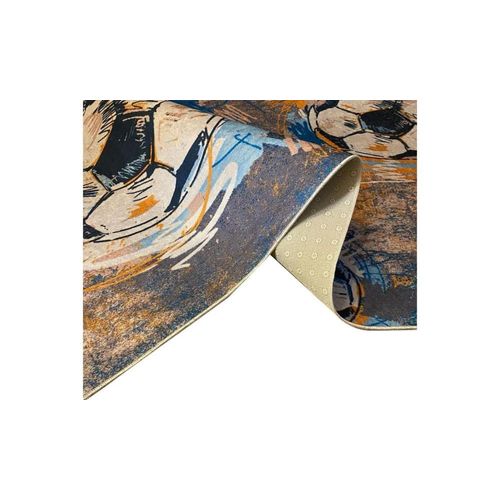 Tapis Polyester Gris 80 X 150 Cm