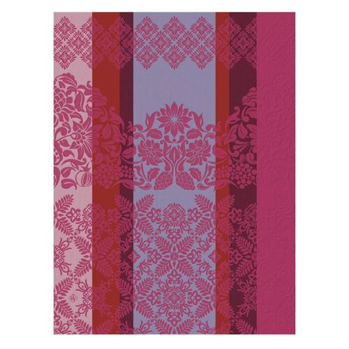 Torchon En Coton Fuchsia 60 X 80