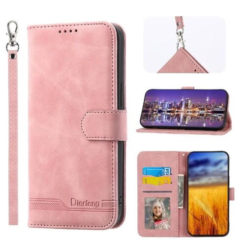 Flip Étui Pour Vivo V21 5g Fermeture Magnétique Premium Fentes Pour Cartes Bracelet Cash Poche - Couleur Rose