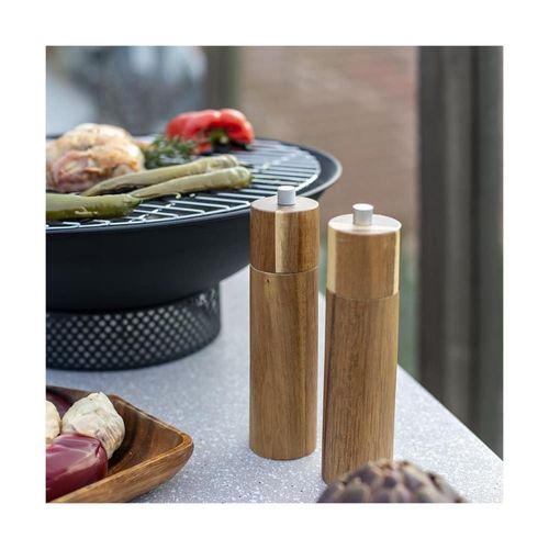 Set De 2 Moulins Sel Et Poivre Manuels Bois