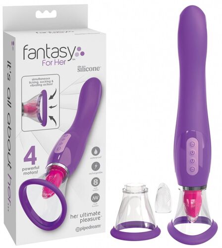 Stimulateur Rechargeable Her Ultimate Pleasure 4 Moteurs D7x4.3 Cm Pipedream Usa