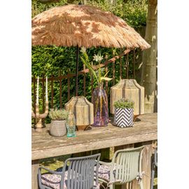 Parasol En Polyester Marron Clair D200