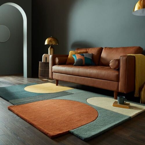 Tapis En Laine Forme Originale Multicolore 120 X 180
