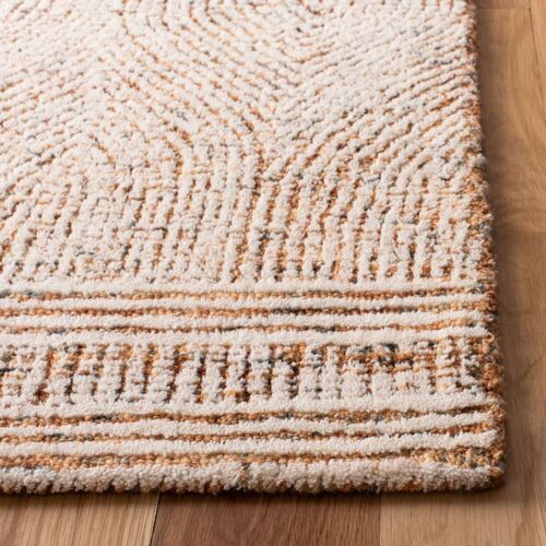 Tapis Laine Ivory / Rust 91 X 152 Cm