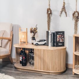 Table Basse Avec Rangement En Frêne